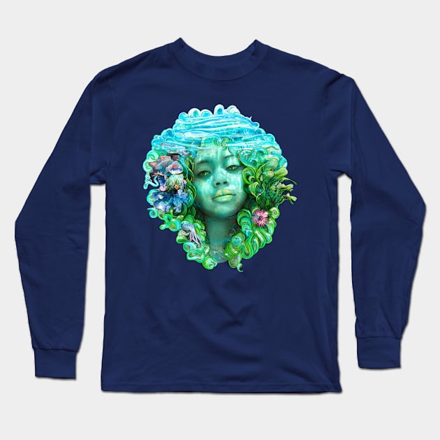 Ocean spirit Long Sleeve T-Shirt by art official sweetener